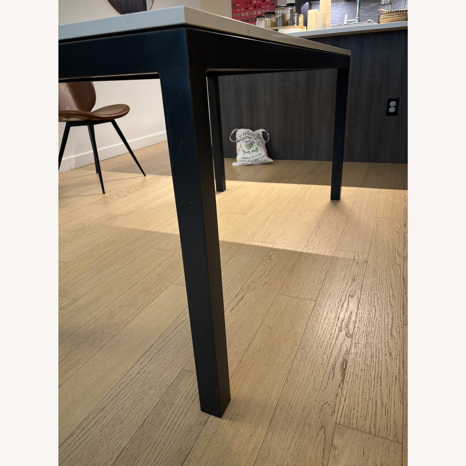 Room & Board Marbled Ivory Quartz Parsons Table - image-3