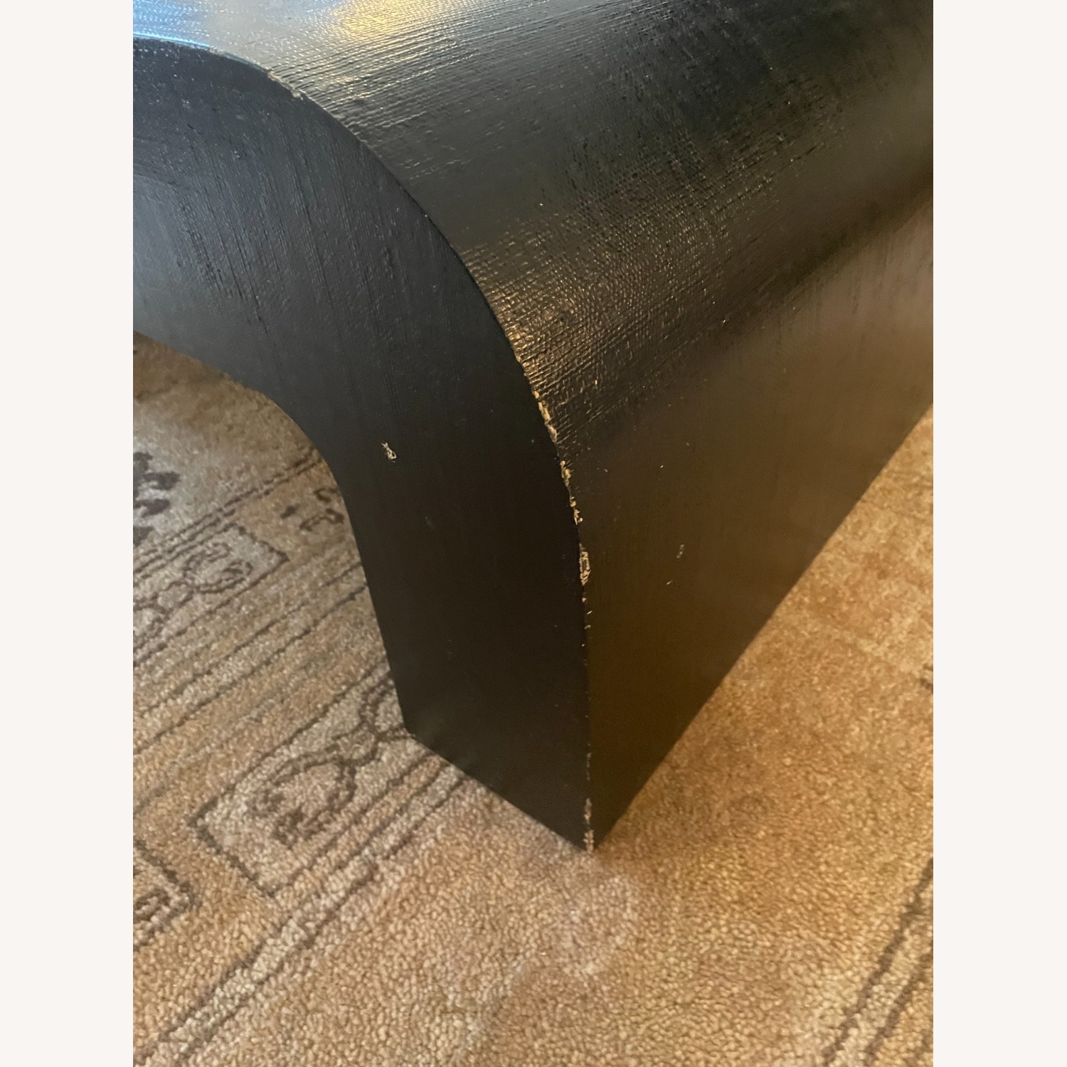 CB2 Crescent 46" Square Black Resin Coffee Table - image-5