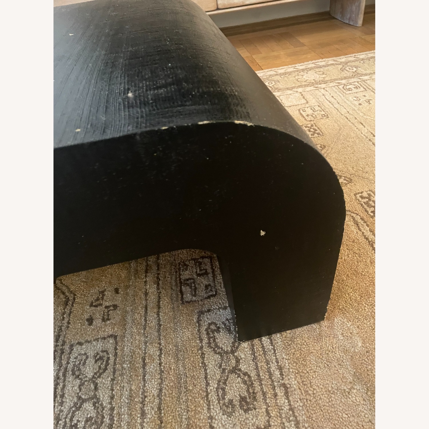 CB2 Crescent 46" Square Black Resin Coffee Table - image-6