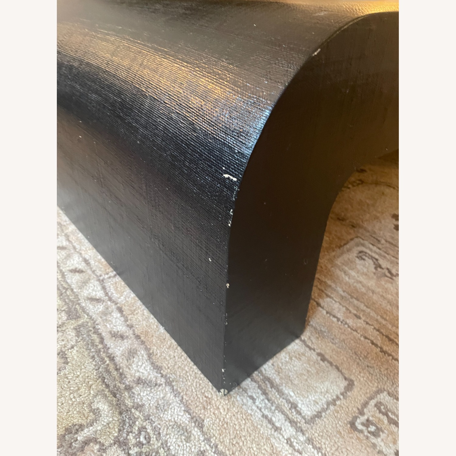 CB2 Crescent 46" Square Black Resin Coffee Table - image-4