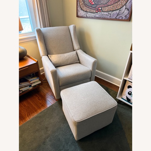 Used Babyletto Gray Nursing Chair W Glider Ottoman for sale on AptDeco
