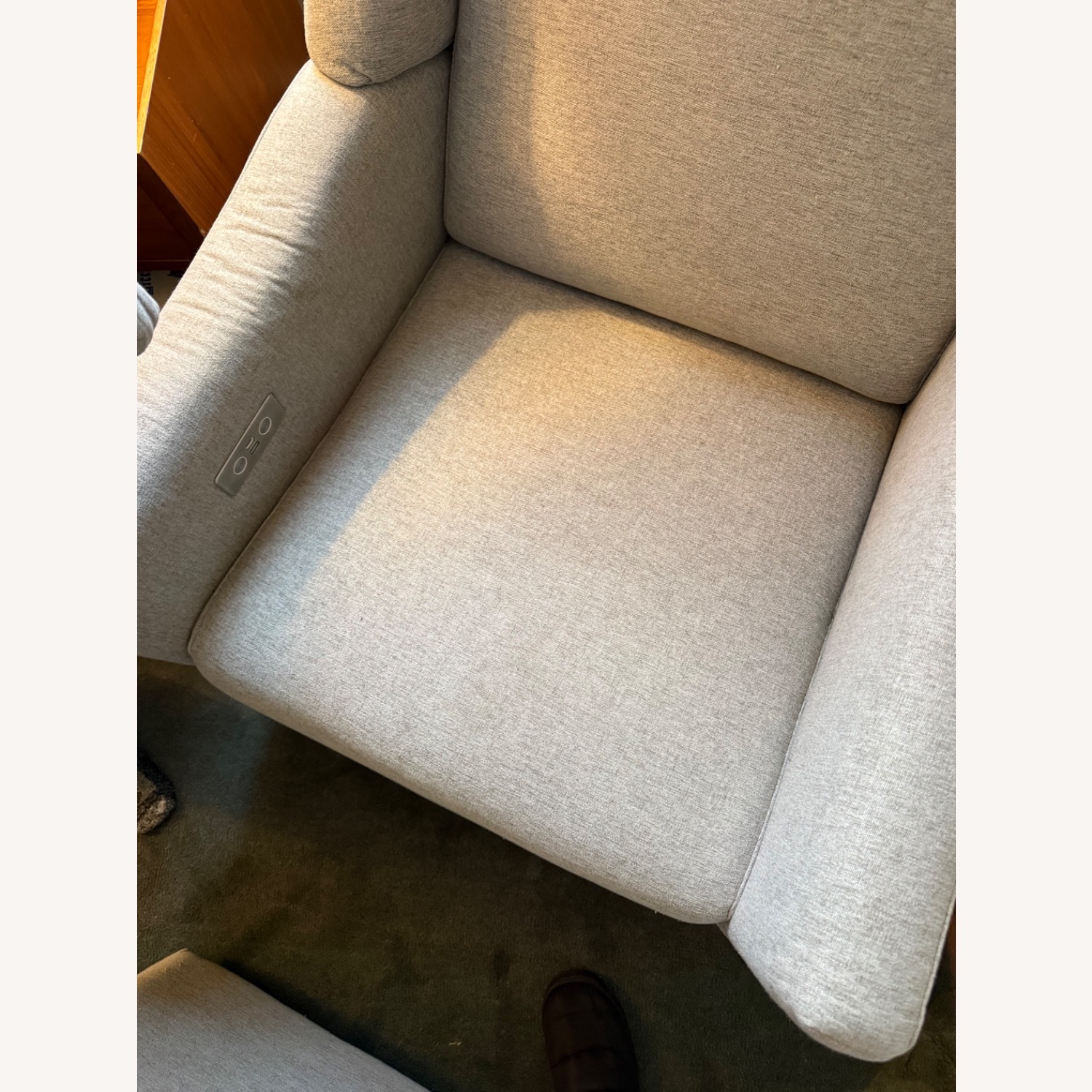 Babyletto Gray Nursing Chair W Glider Ottoman - image-4