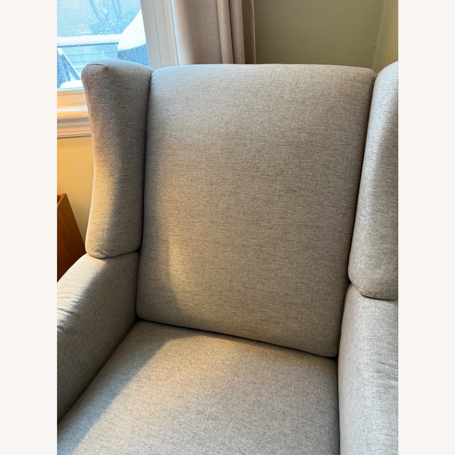 Babyletto Gray Nursing Chair W Glider Ottoman - image-5