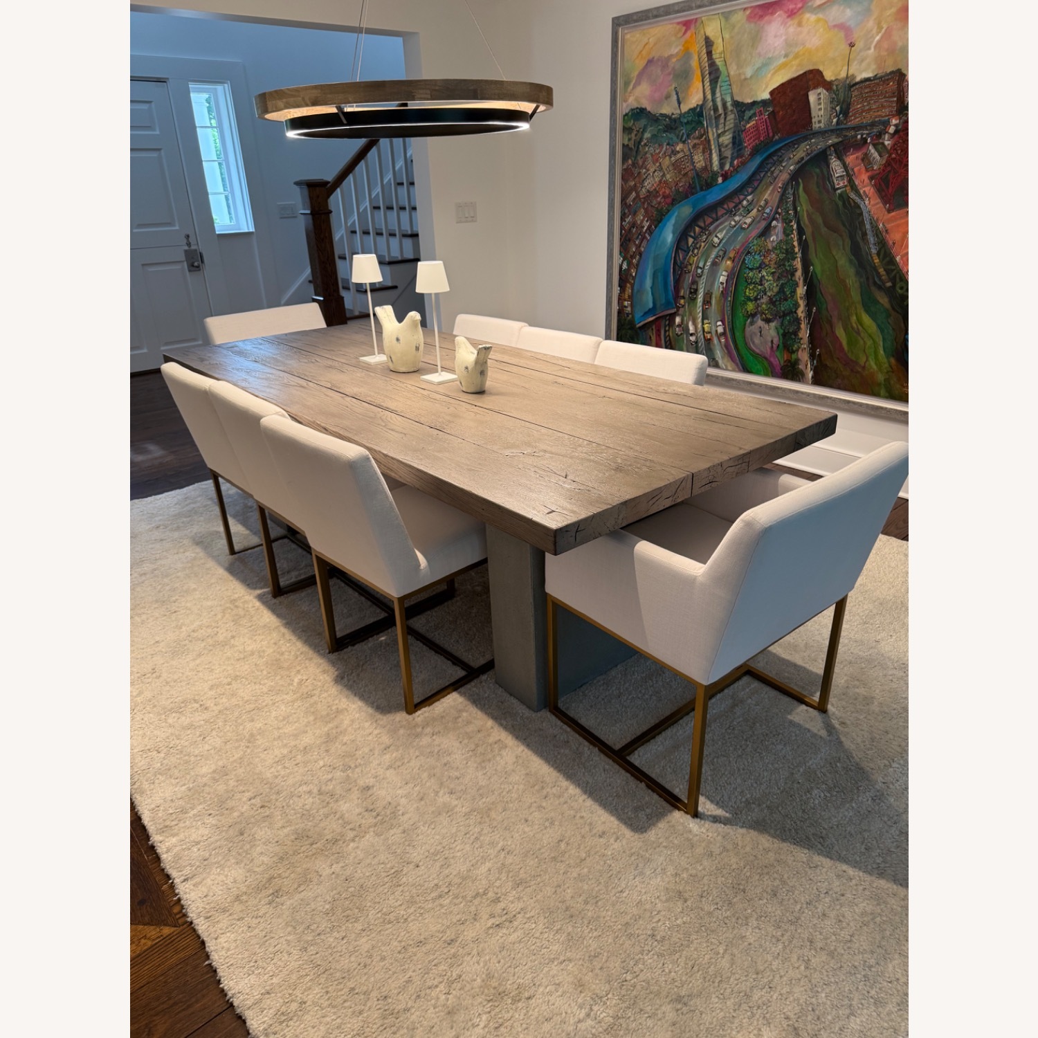 Restoration Hardware Wood Dining Table - image-1