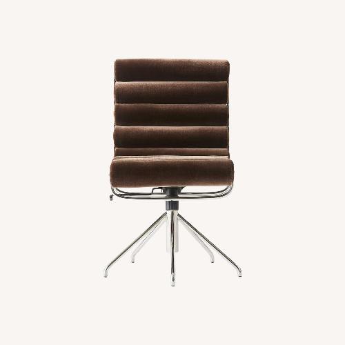 Used CB2 Martos Dark Brown Wool Blend Office Chair for sale on AptDeco