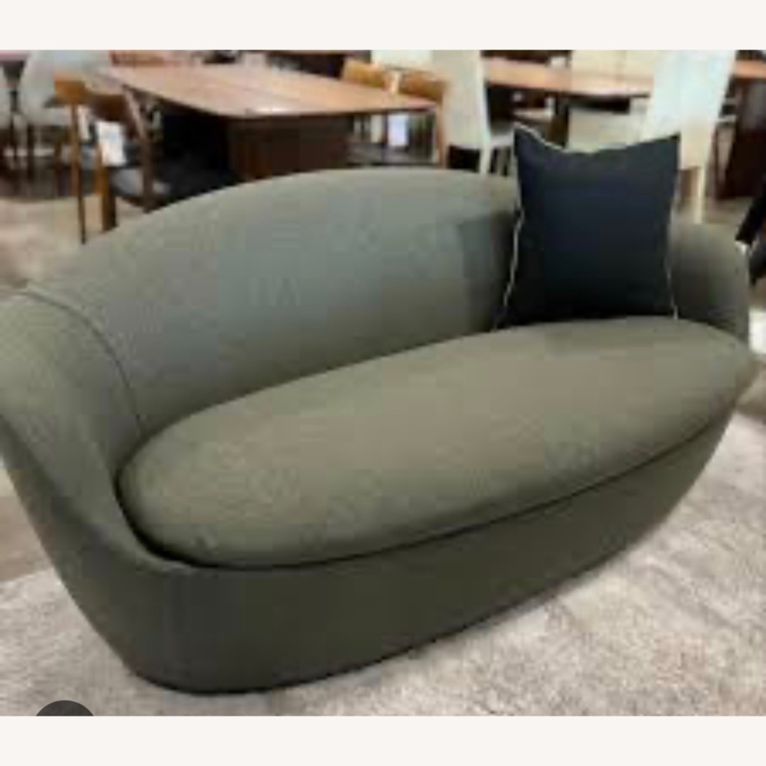 Design Within Reach Lína by Hlynur Atlason Green Wool Loveseat - image-5