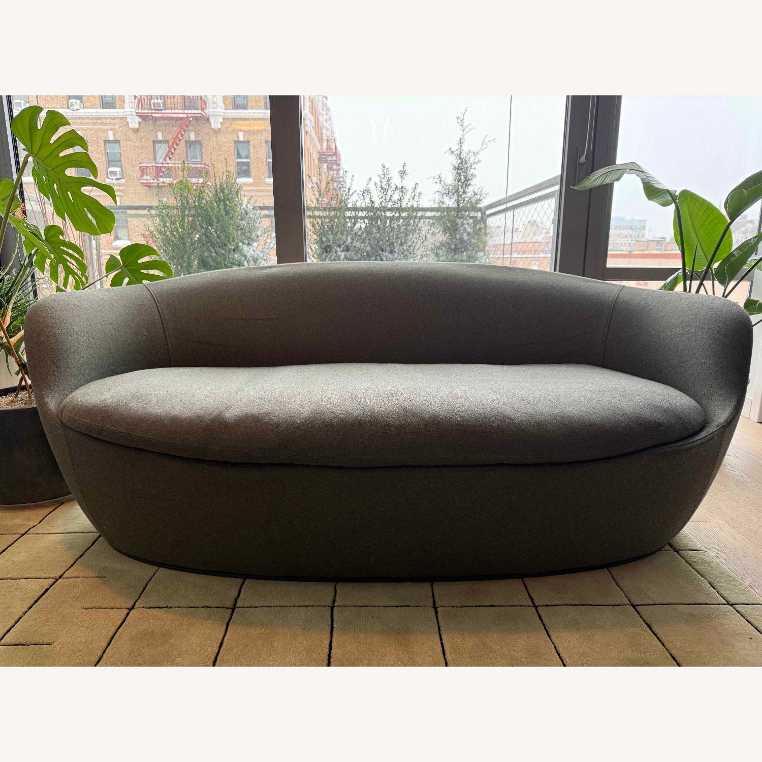 Design Within Reach Lína by Hlynur Atlason Green Wool Loveseat - image-6