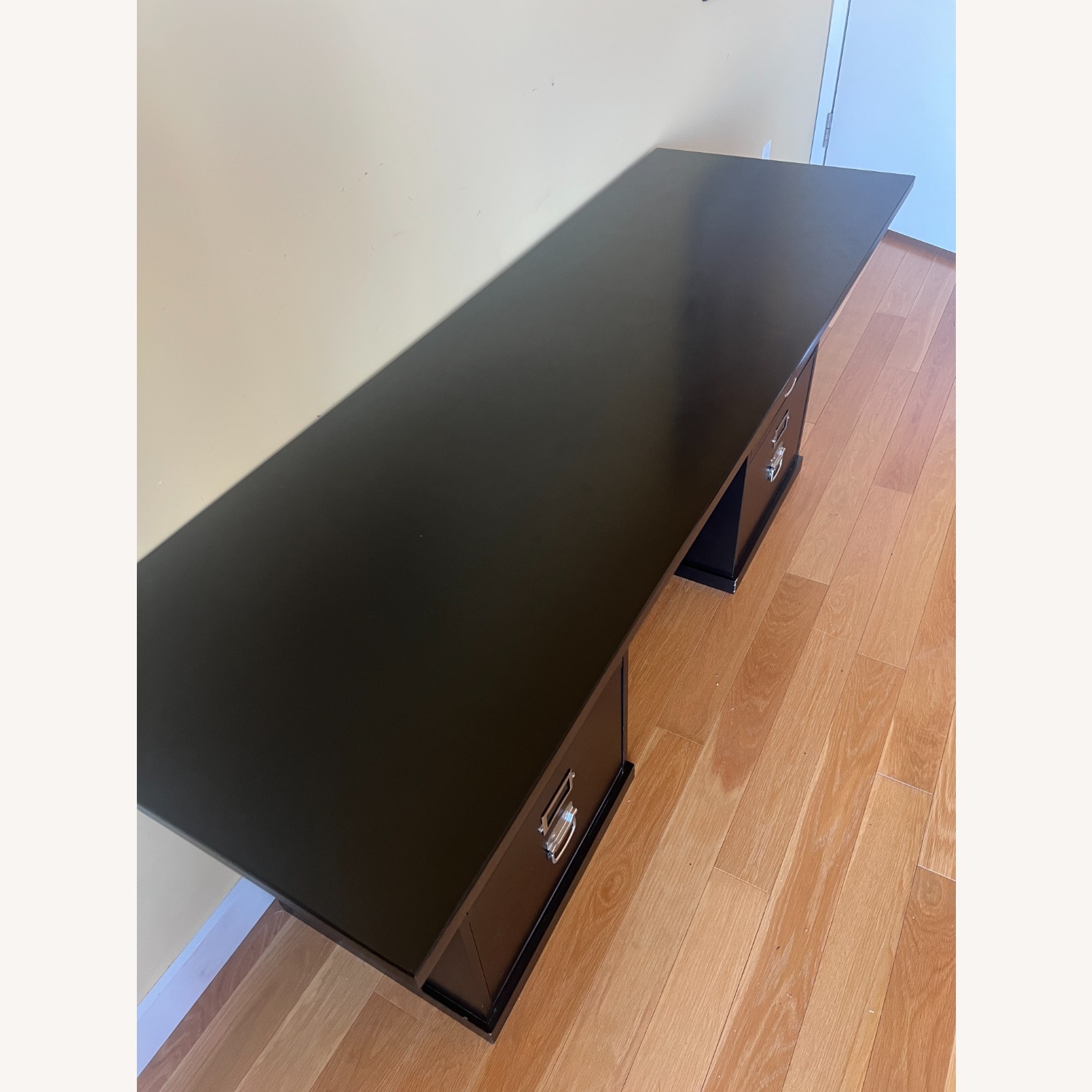 Crate & Barrel Black Desk - image-7