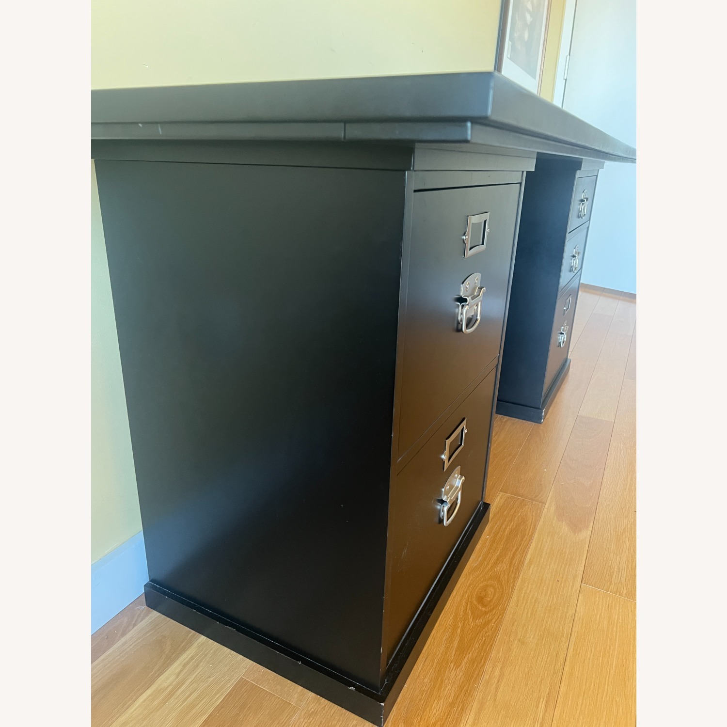 Crate & Barrel Black Desk - image-2