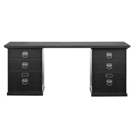 Crate & Barrel Black Desk