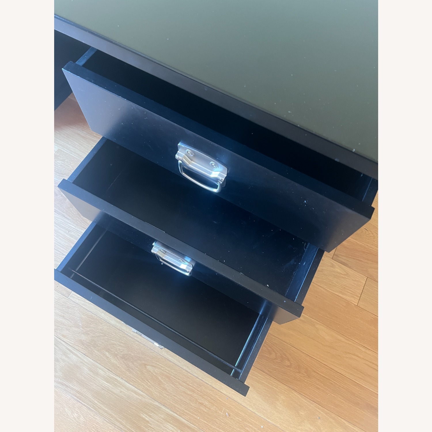 Crate & Barrel Black Desk - image-3