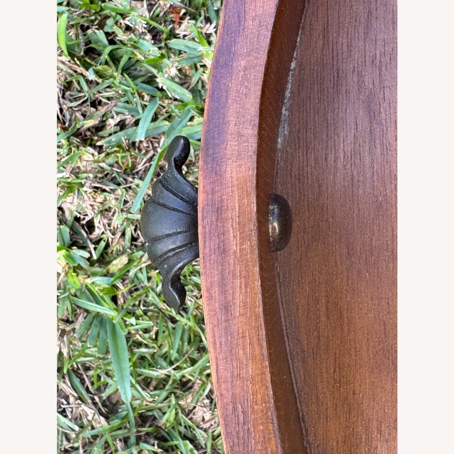 Antique Italian Style Commode End Table Marquetry  - image-6