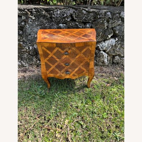 Used Antique Italian Style Commode End Table Marquetry for sale on AptDeco
