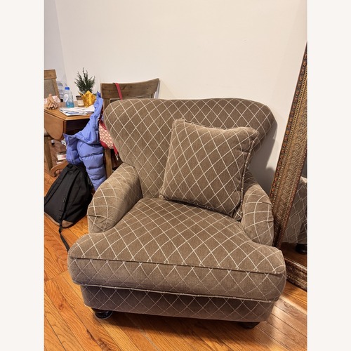 Used Olive Green Arm Chair  for sale on AptDeco