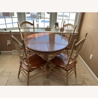 Light Brown Wood Dining Table
