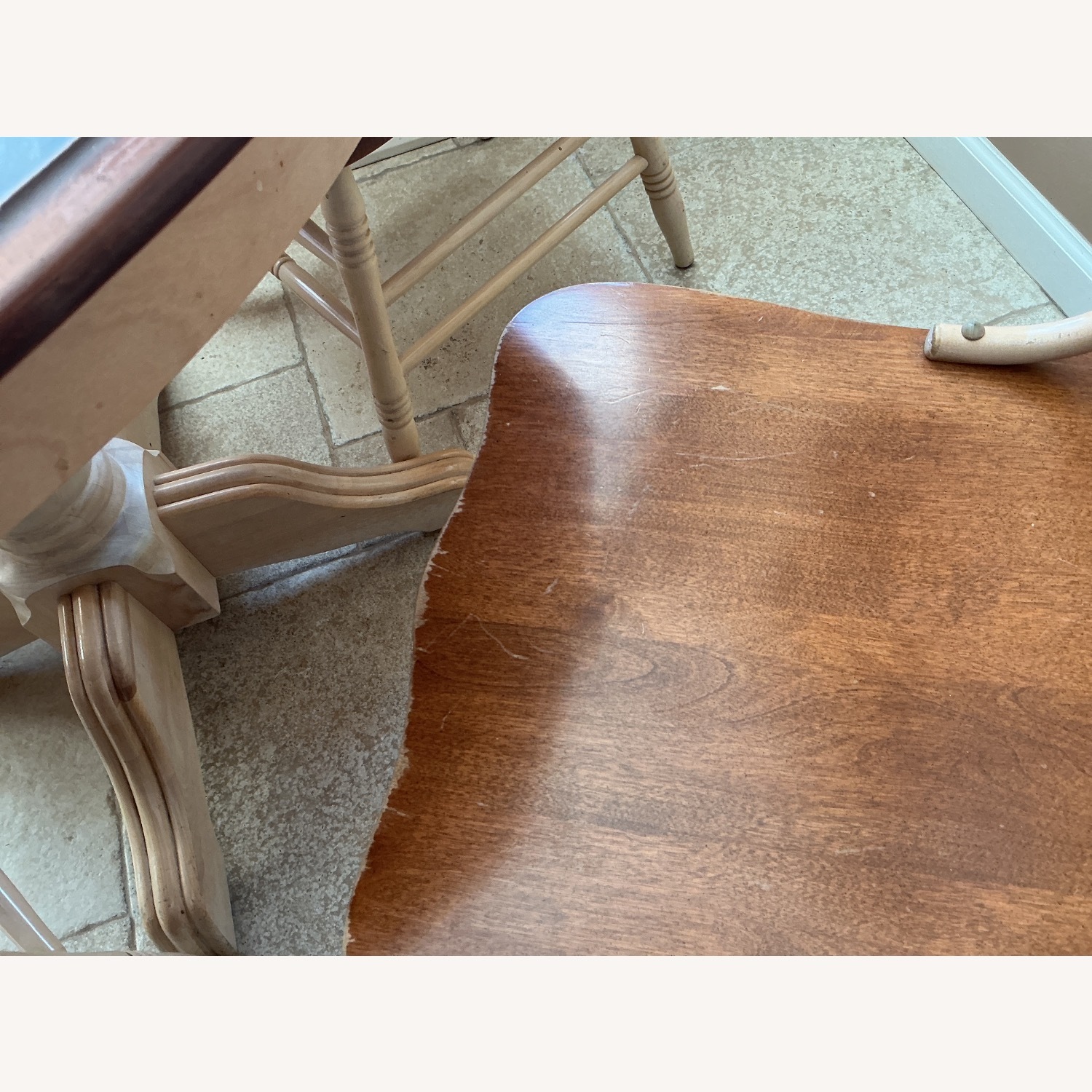 Light Brown Wood Dining Table - image-5