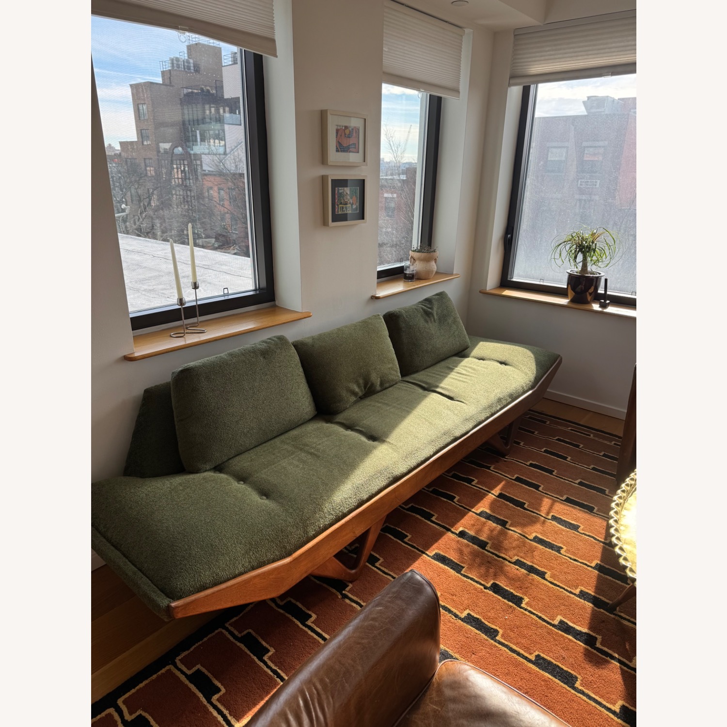 Vintage Mid Century Modern Gondola Sofa - image-10
