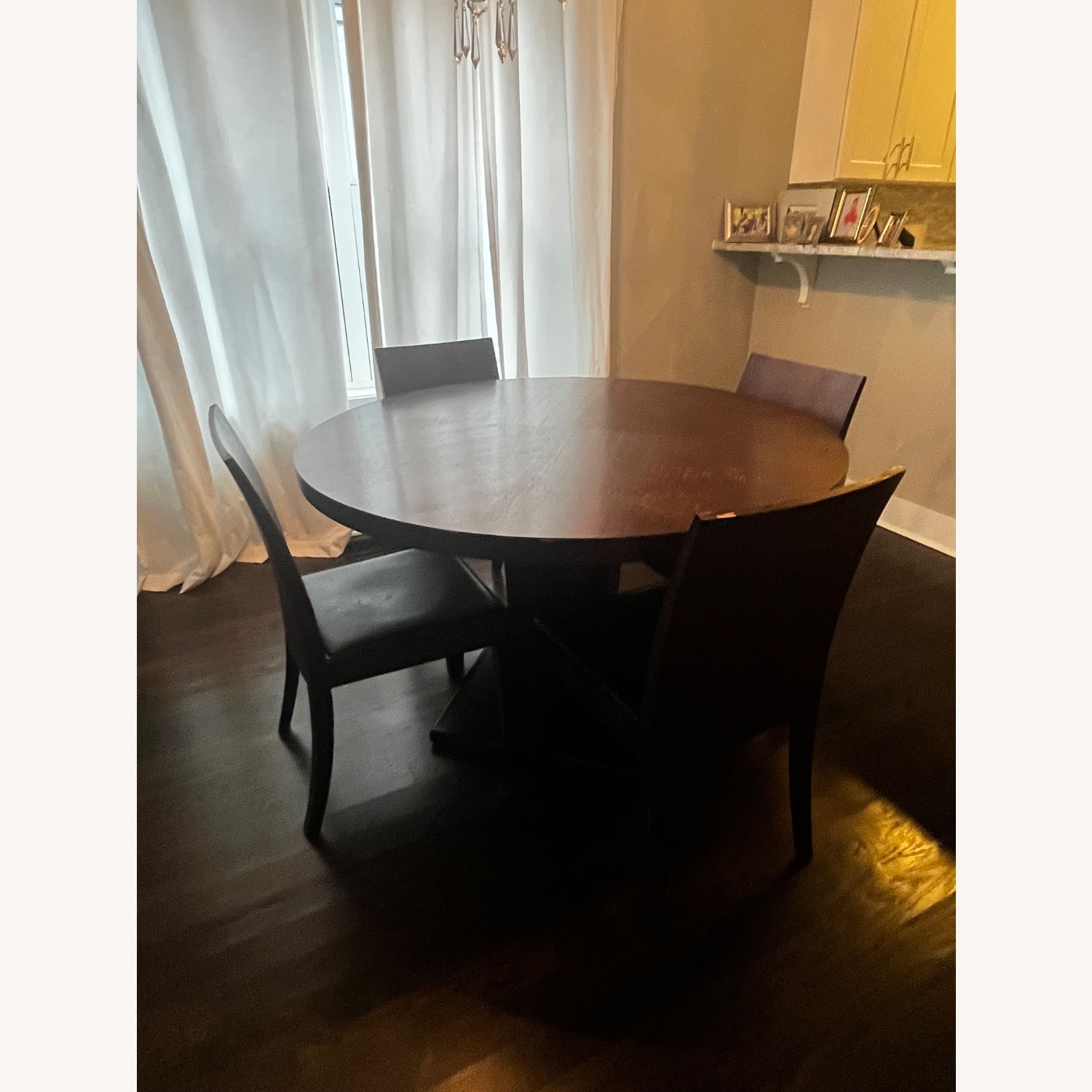 Crate & Barrel Dark Brown Wood Dining Sets - image-1