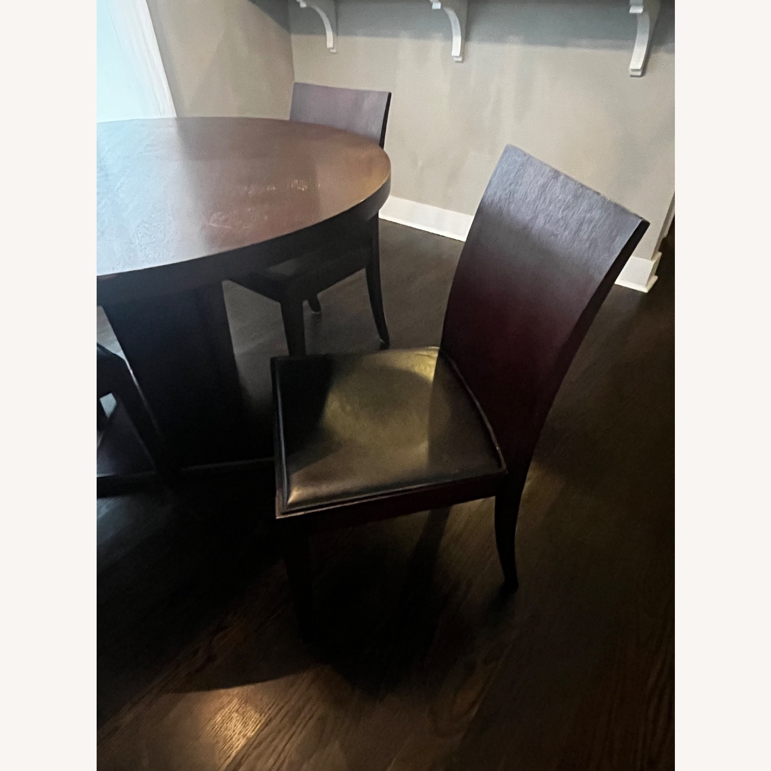 Crate & Barrel Dark Brown Wood Dining Sets - image-2