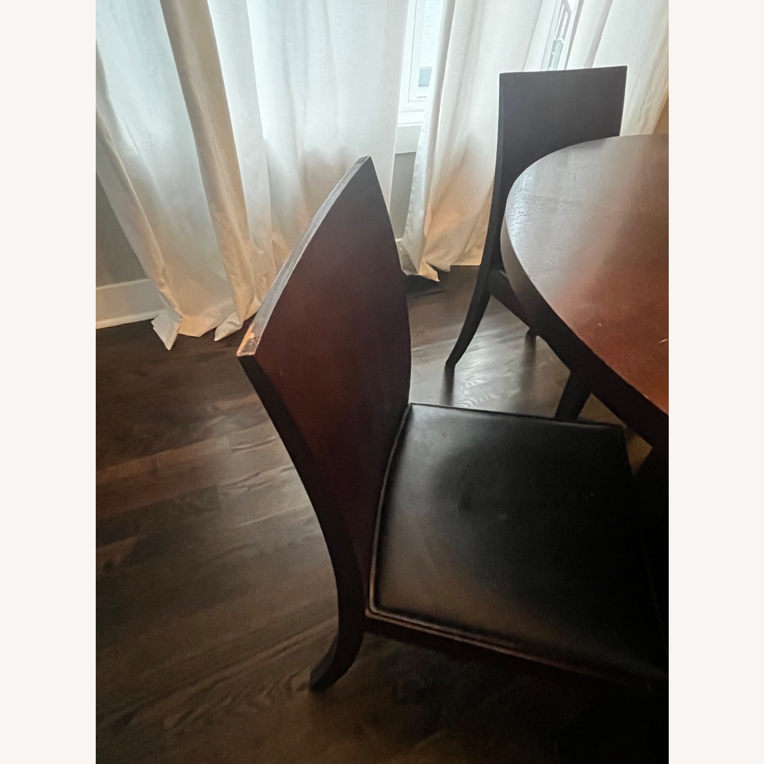 Crate & Barrel Dark Brown Wood Dining Sets - image-4