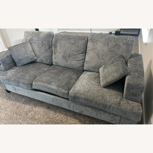 Used Amazon Light Gray Fabric 3+ Seater Sofa for sale on AptDeco