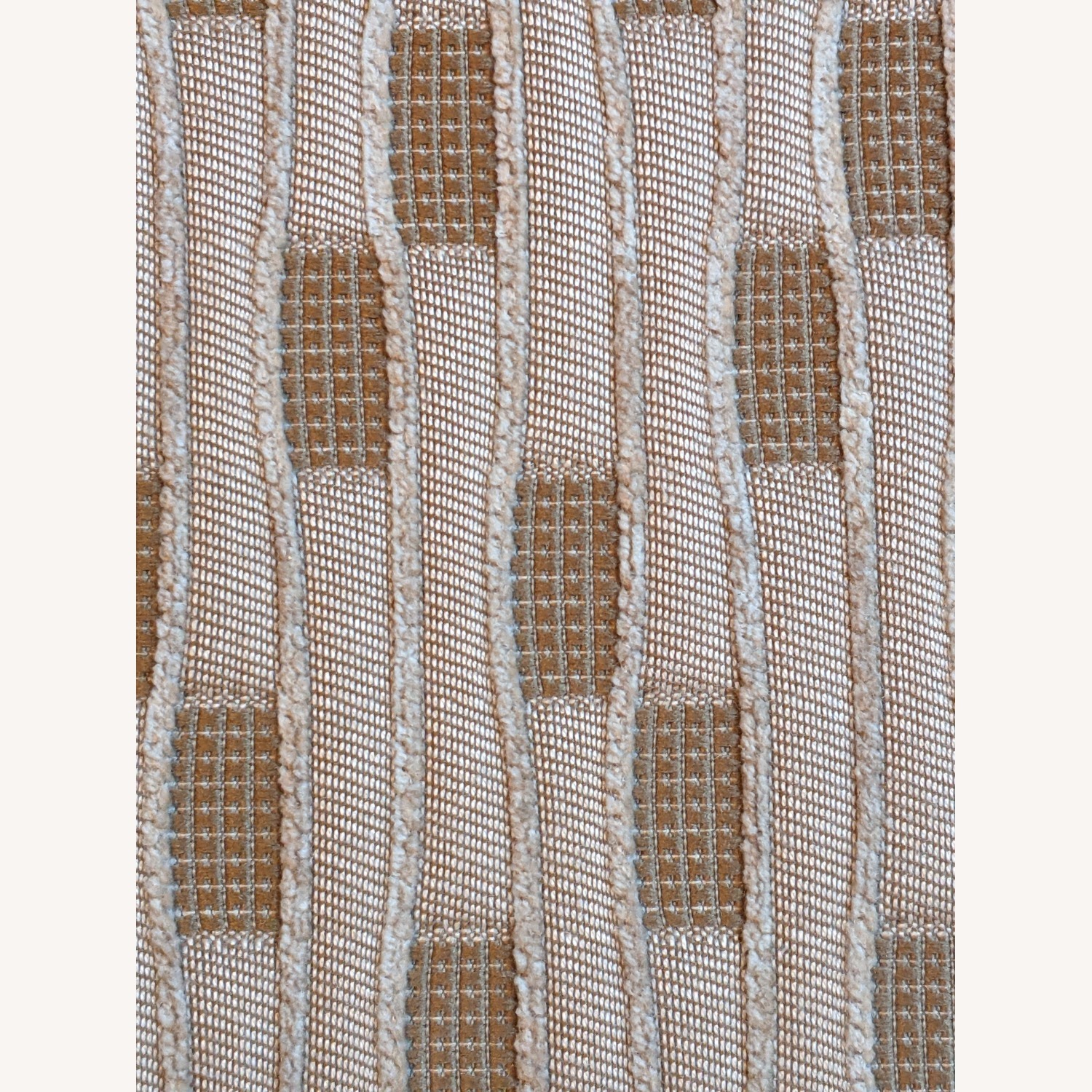 Bernhardt Geometric Gold Fabric Bench - image-3