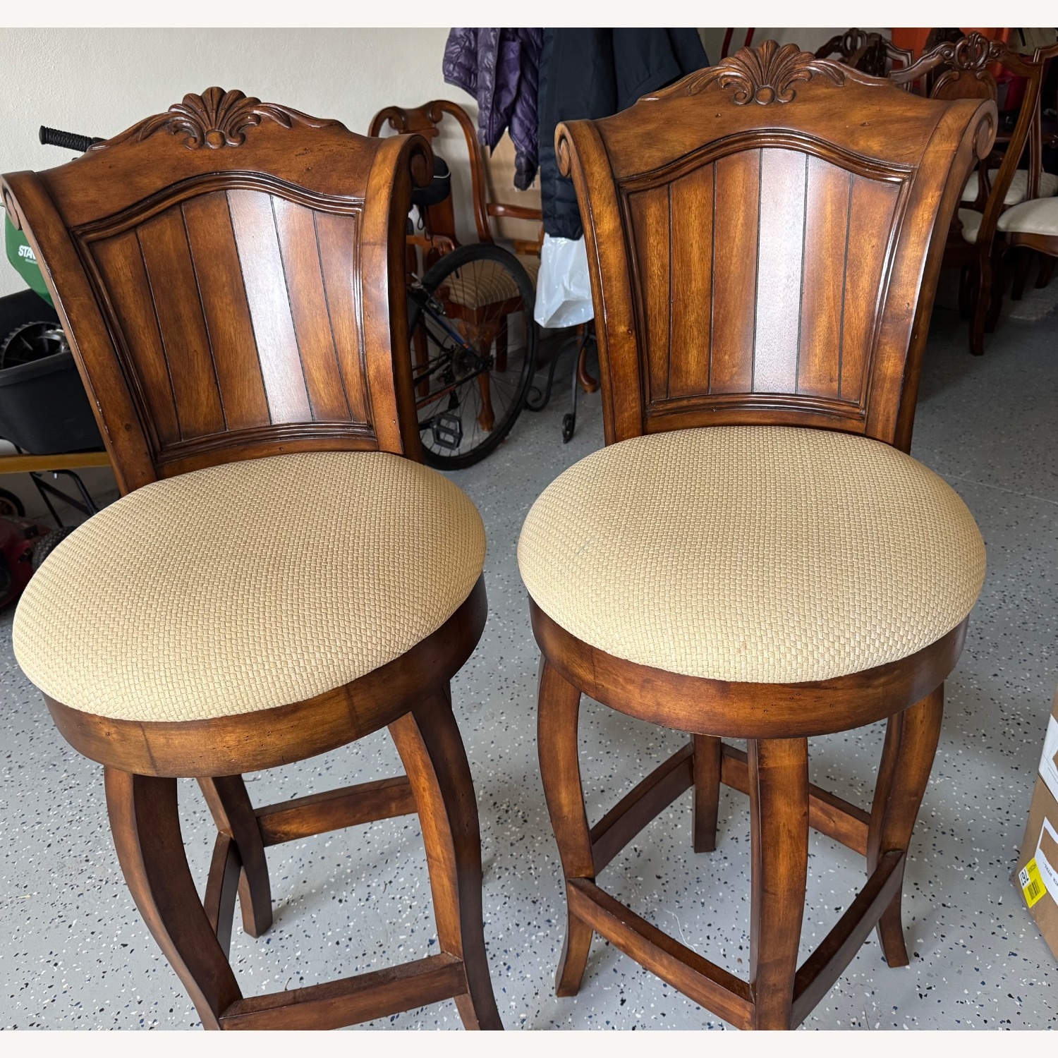 High Point Furniture Industries Dark Brown Stool - image-1