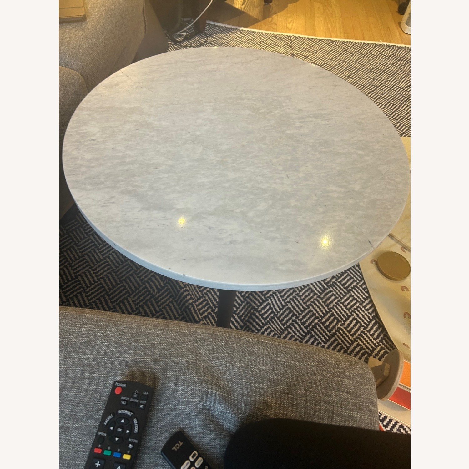 West Elm Reeve White Marble Coffee Table - image-3