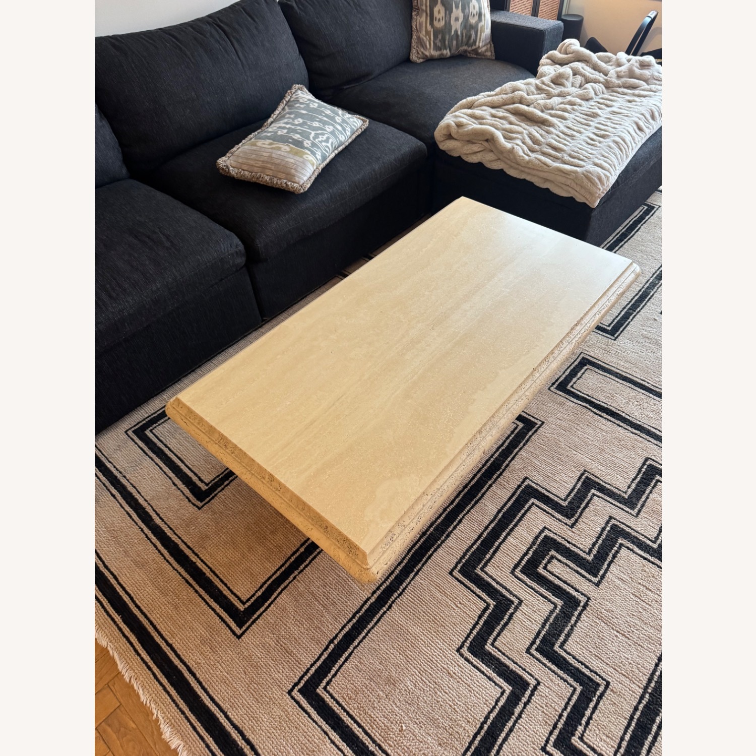 Travertine Coffee Table - image-4