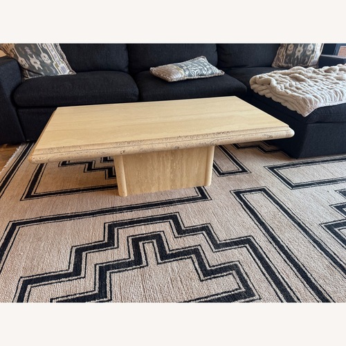 Used Travertine Coffee Table for sale on AptDeco