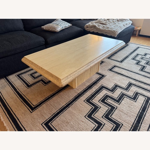 Used Travertine Coffee Table for sale on AptDeco