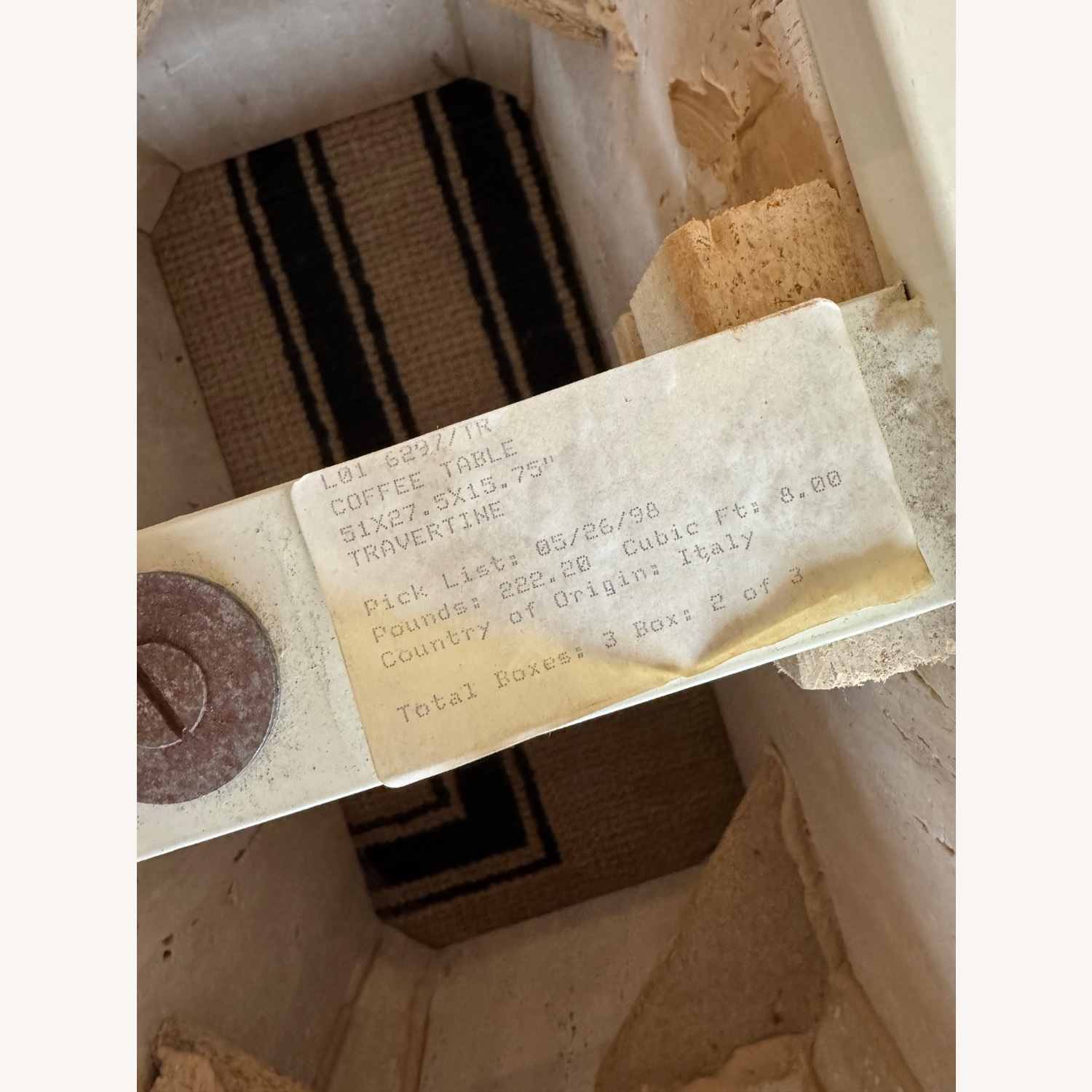 Travertine Coffee Table - image-5