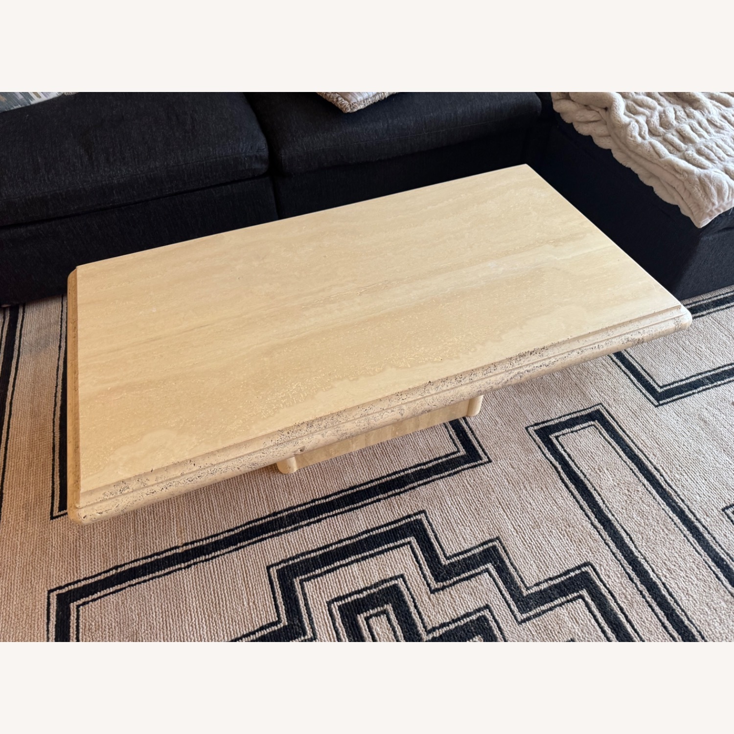 Travertine Coffee Table - image-3