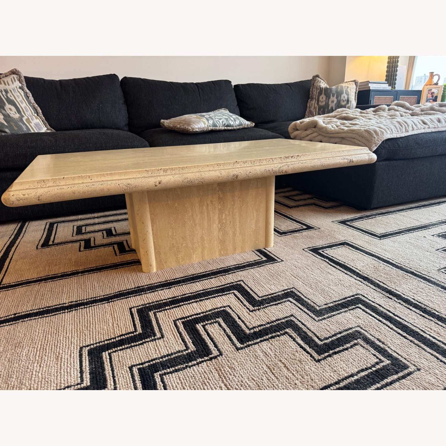 Travertine Coffee Table - image-2