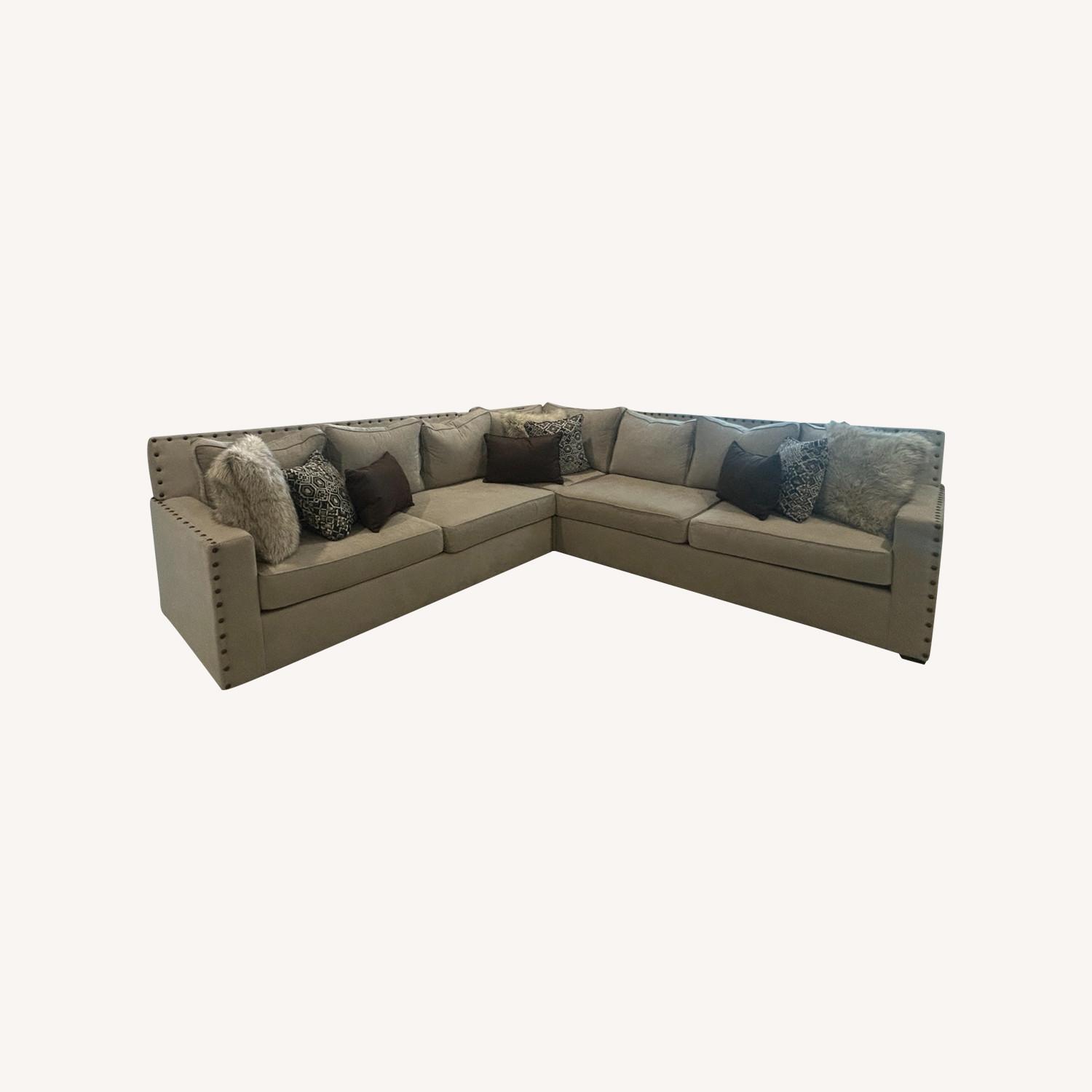 Jonar Denali Natural Fabric 3+ Piece Sectional - image-0