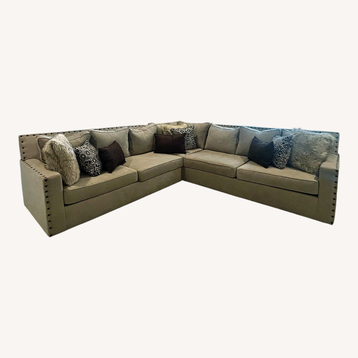 Jonar Denali Natural Fabric 3+ Piece Sectional - image-10