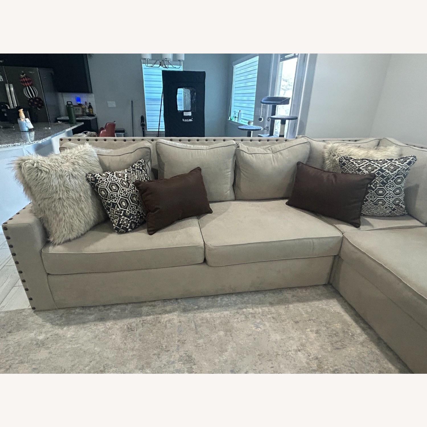 Jonar Denali Natural Fabric 3+ Piece Sectional - image-6
