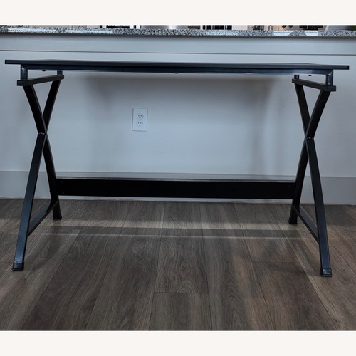 Used Black Wood Desk for sale on AptDeco