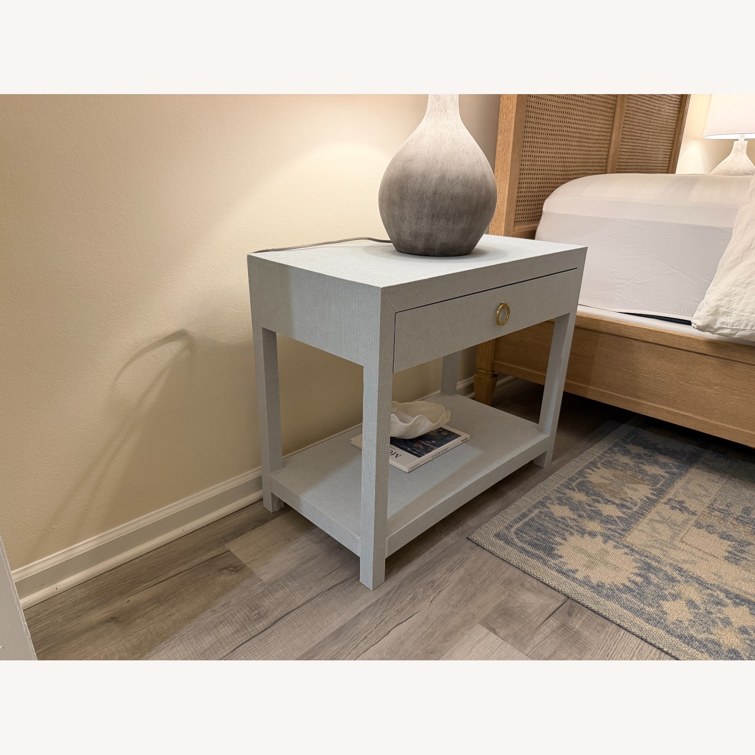 Etsy Custom Coastal Grasscloth Nightstands - image-2