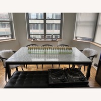 CB2 White Marble Dining Table