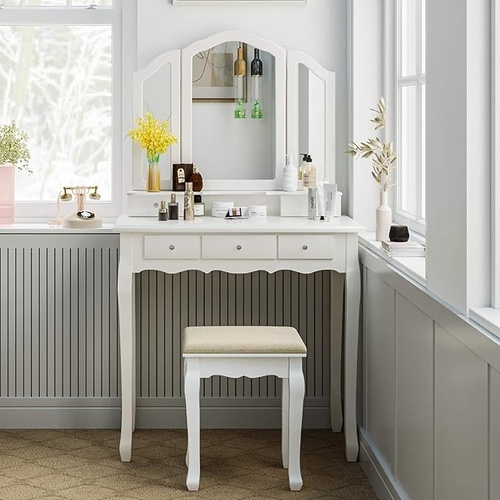 Used Amazon White Wood Dresser for sale on AptDeco