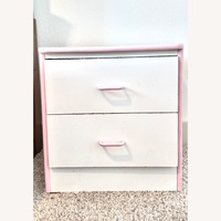 White Wood Nightstand