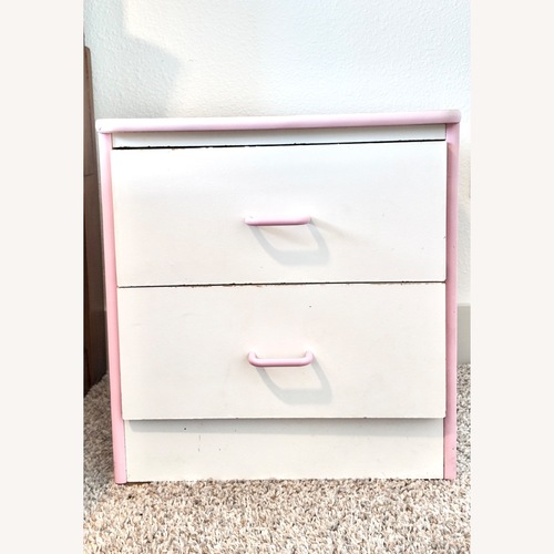 Used White Wood Nightstand for sale on AptDeco