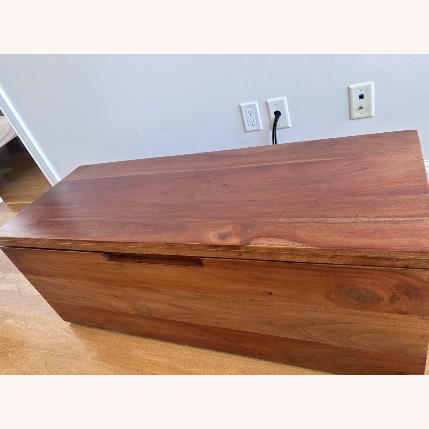 CB2 Acacia Storage Bench - image-2