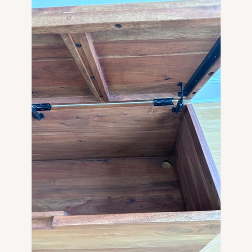Used CB2 Acacia Storage Bench for sale on AptDeco