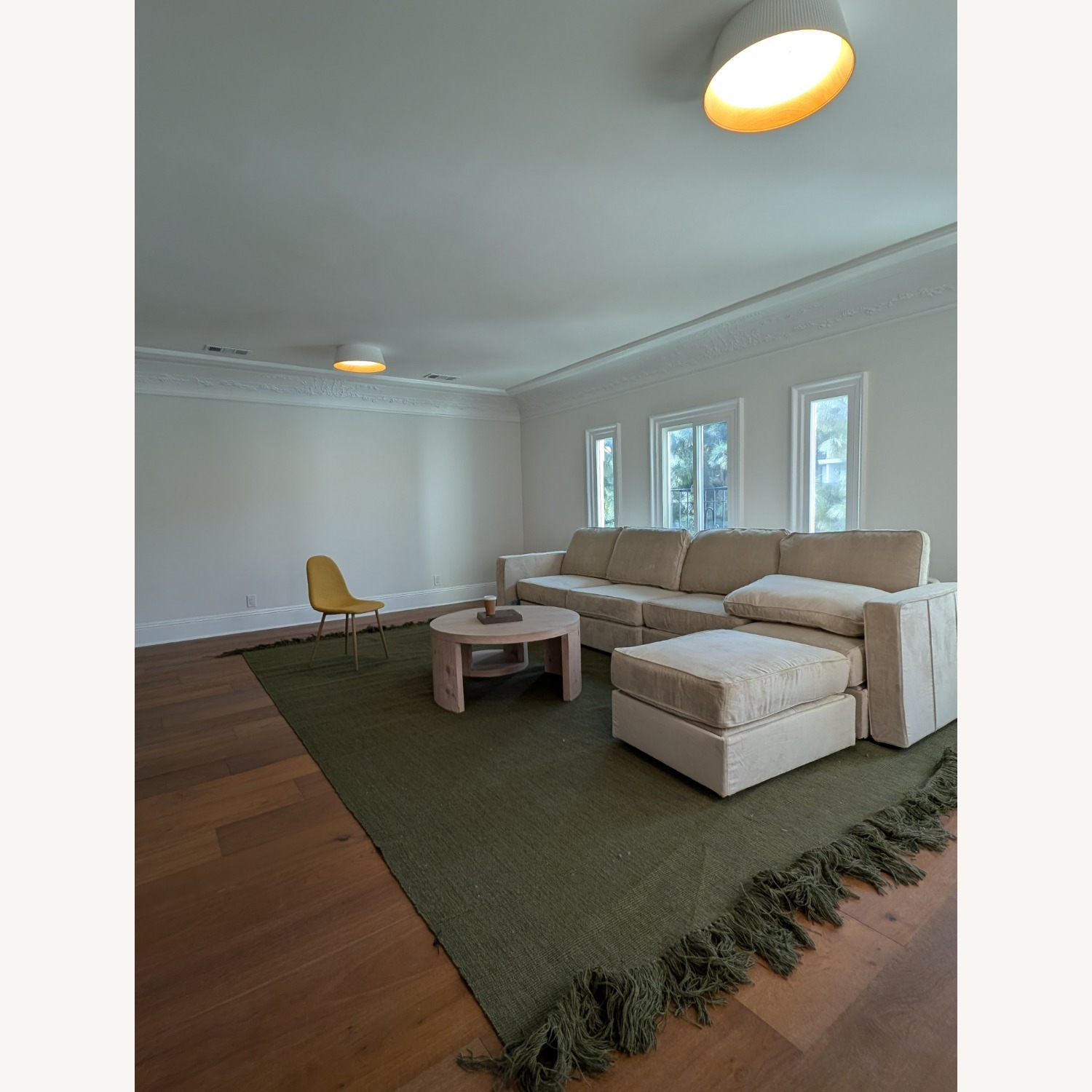 Crate & Barrel Oregano Jute Wool Rug - image-5