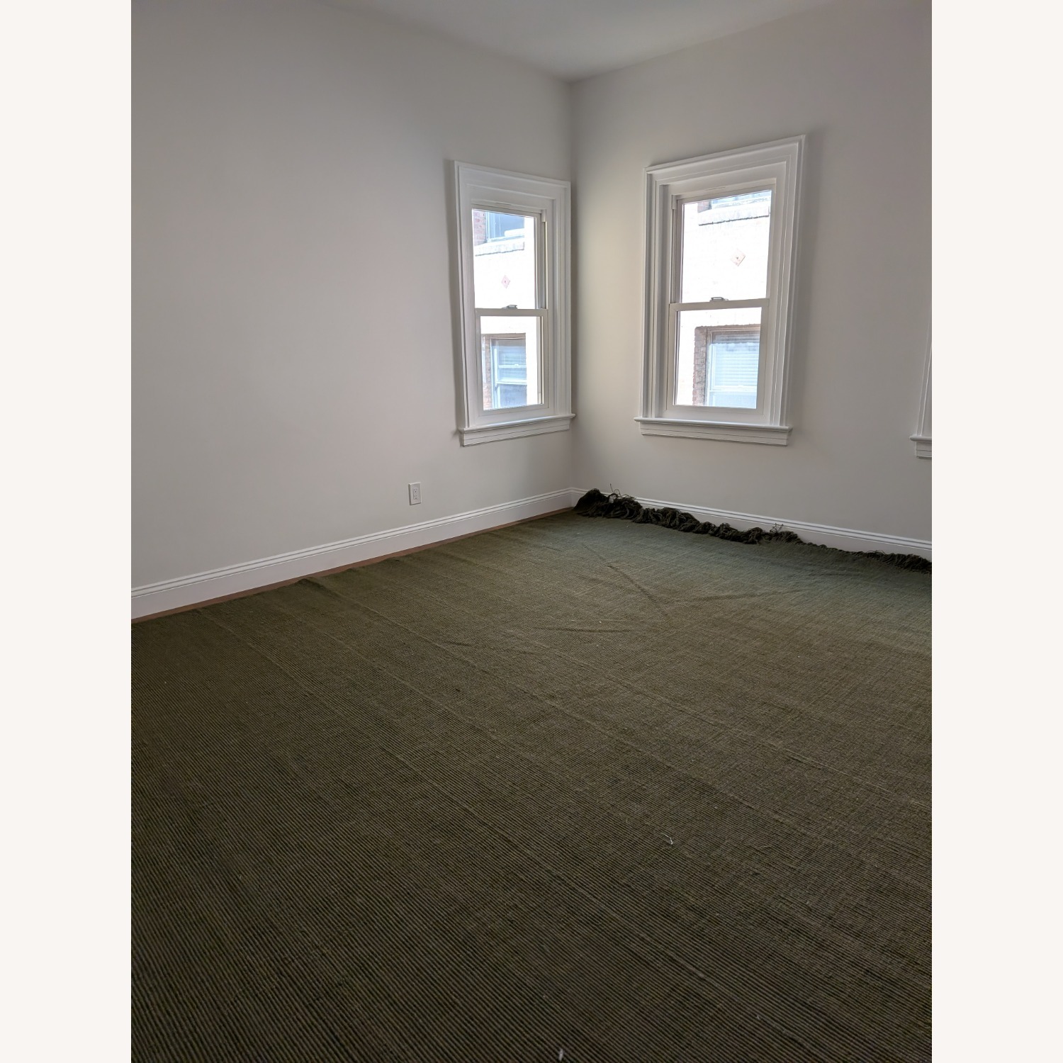 Crate & Barrel Oregano Jute Wool Rug - image-6