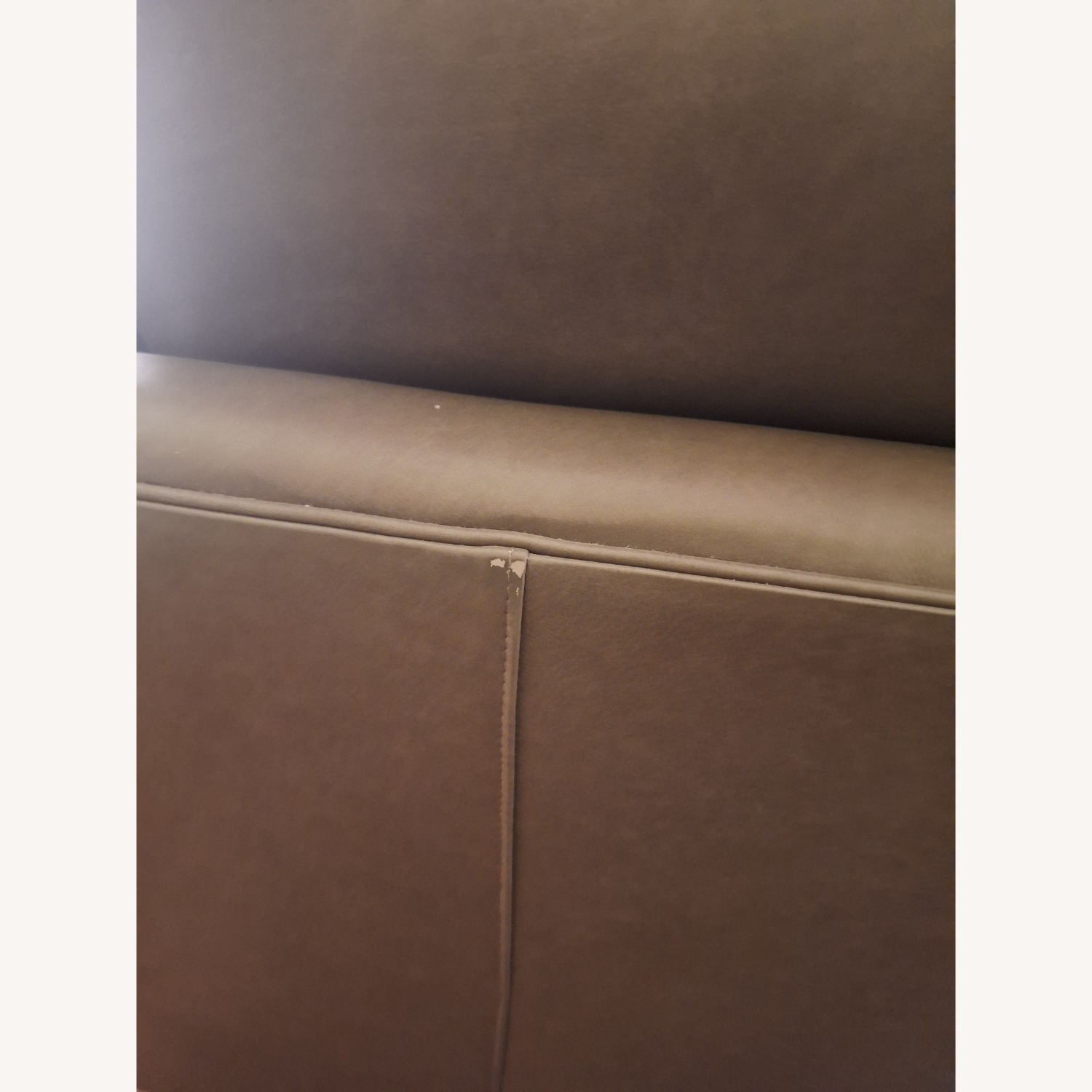 Crate & Barrel Lounge Leather Swivel Chair - image-2