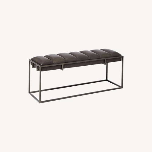 Used West Elm Fontanne Upholstered Bench Large for sale on AptDeco