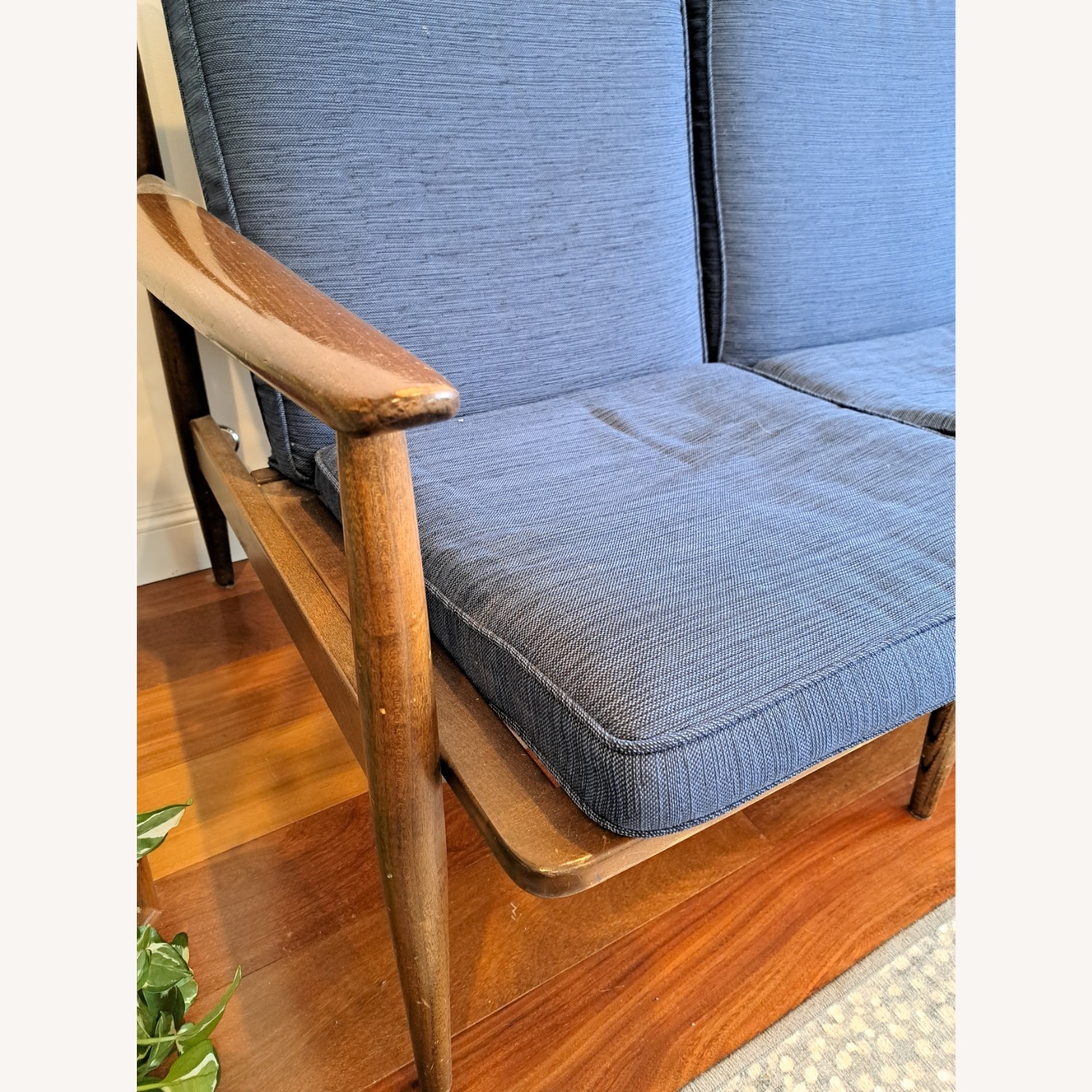 Vintage/Antique Baumritter Wood Loveseat - image-1